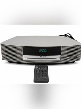 Bose Wave Music System AWRCC1 Gray CD Radio AUX Alarm Clock w/ Remote